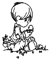 coloriage moments precieux le garcon et le poussin